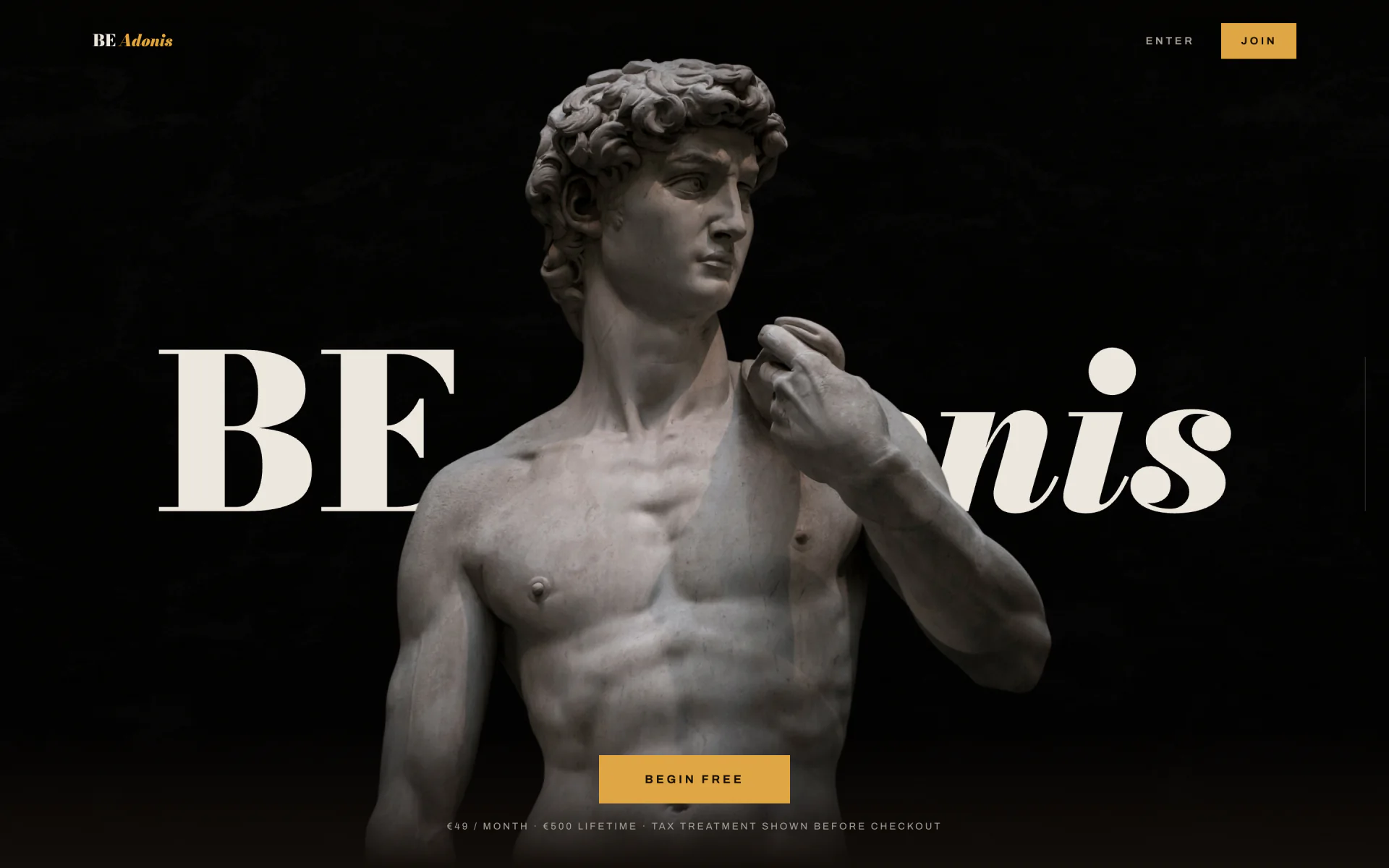 Be Adonis, versão desktop