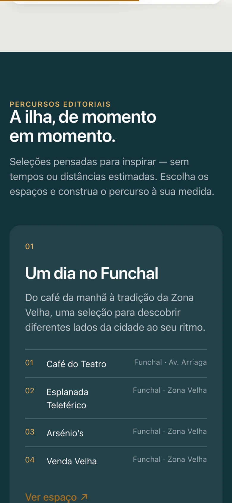 Roteiro "Um dia no Funchal" no telemóvel